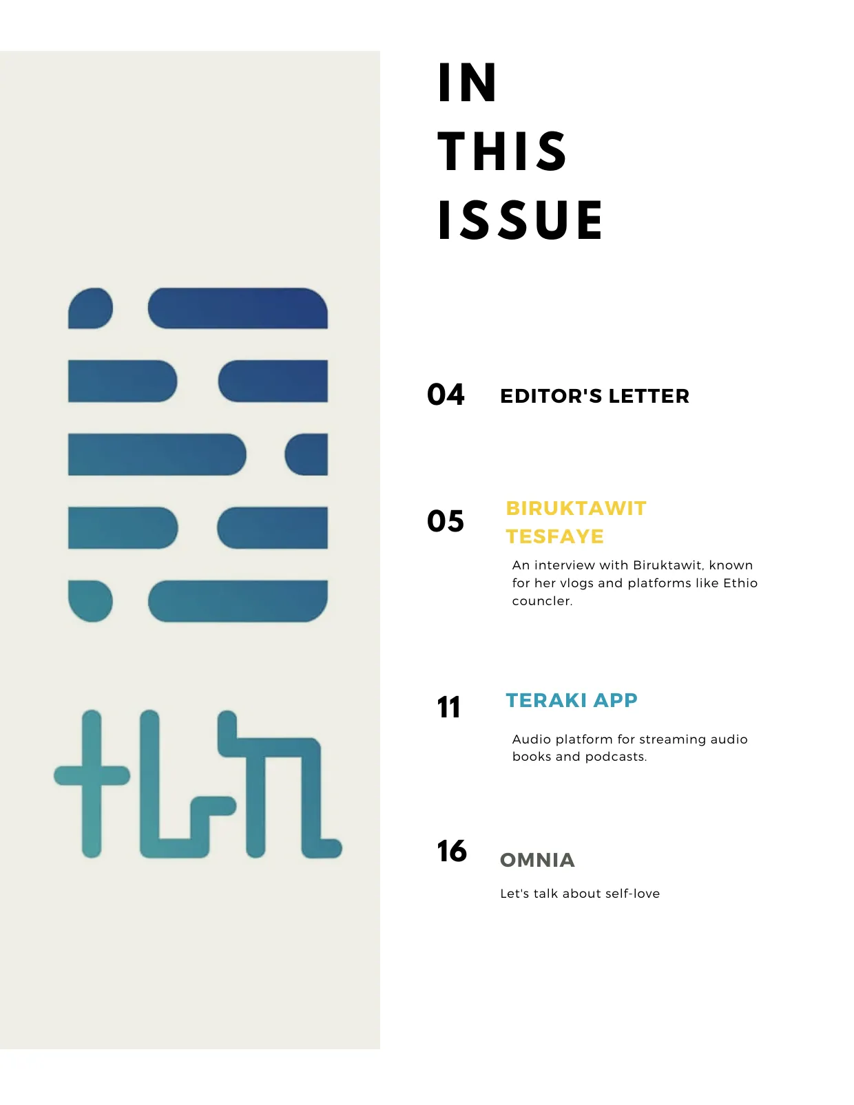 Seren Magazine Issue 5, page 2 of 28