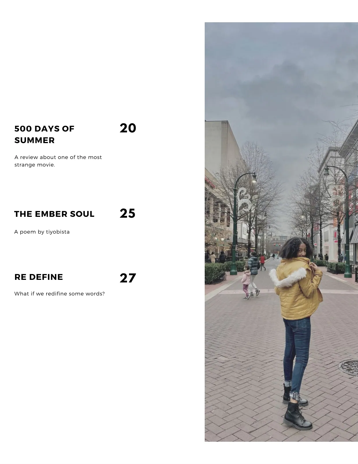 Seren Magazine Issue 5, page 3 of 28